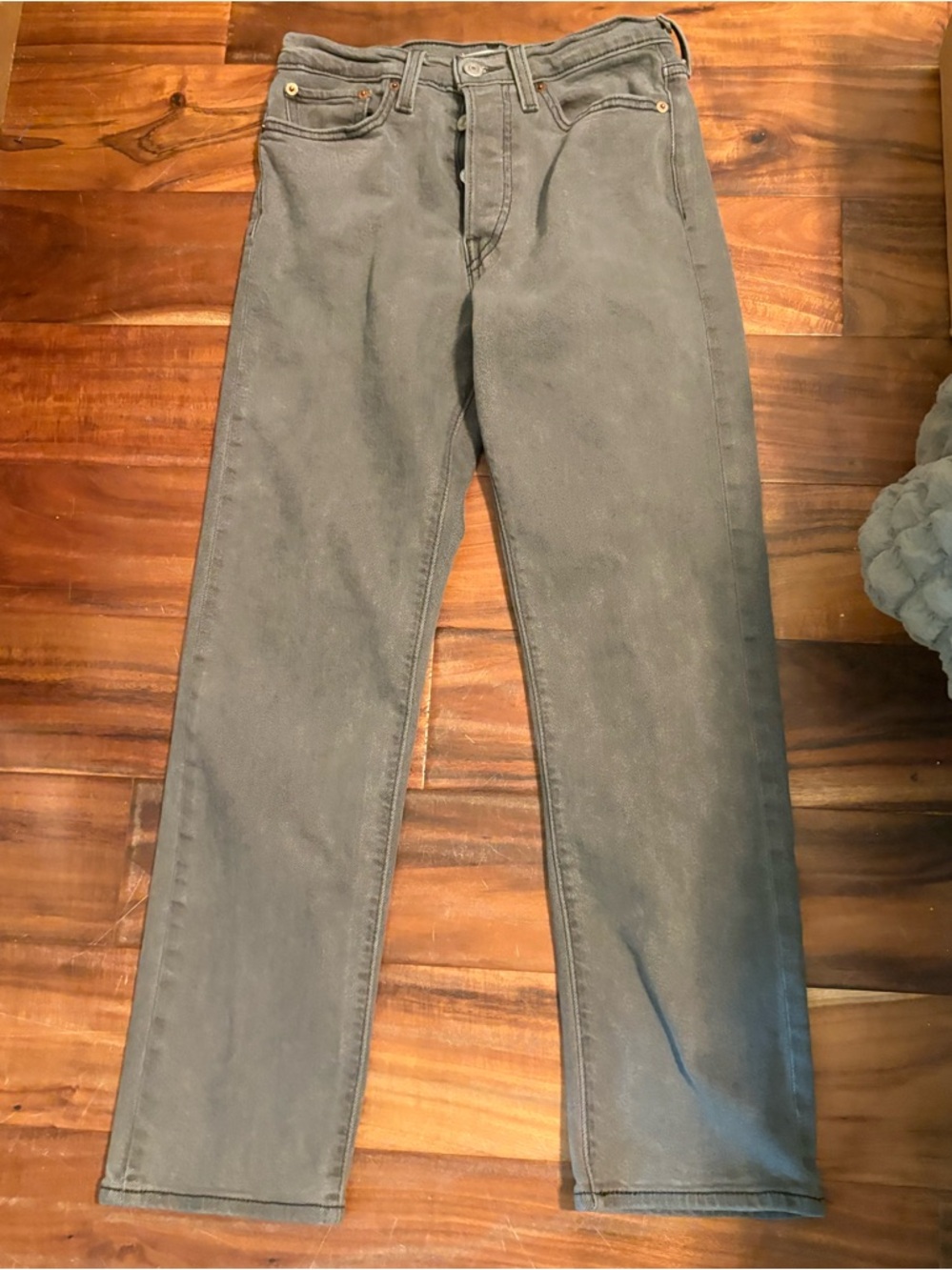 Levi’s Wedgie Straight Jeans‎ Gray W27 L28 High Rise Button Fly 27x28 (1236)